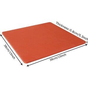 15 x15 Inch Silicone Heat Press Mat Pad, 5/16” Thickest Silicone Heat Mat (Red)